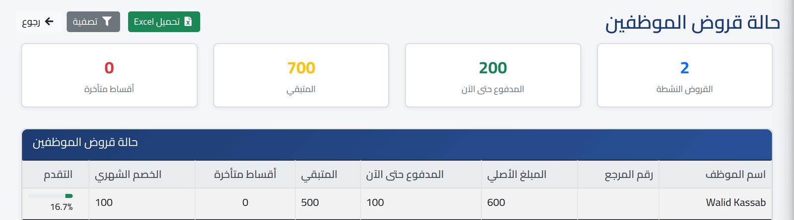 القروض — القروض والسلف والراتب المبكر