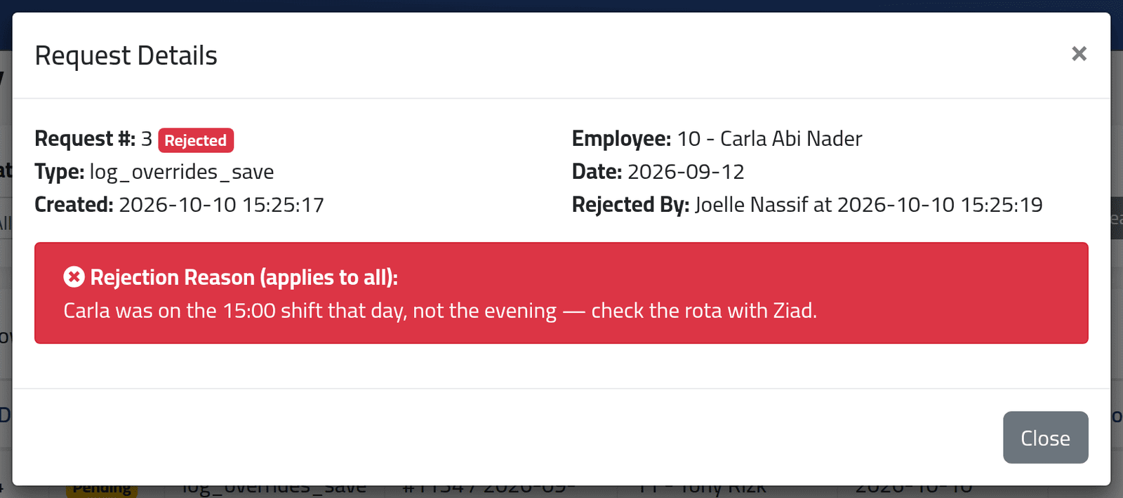 Read a decision — Following your requests