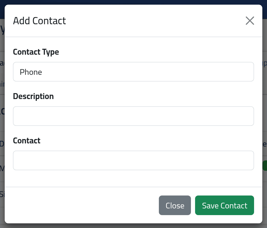 Add a contact — Contacts