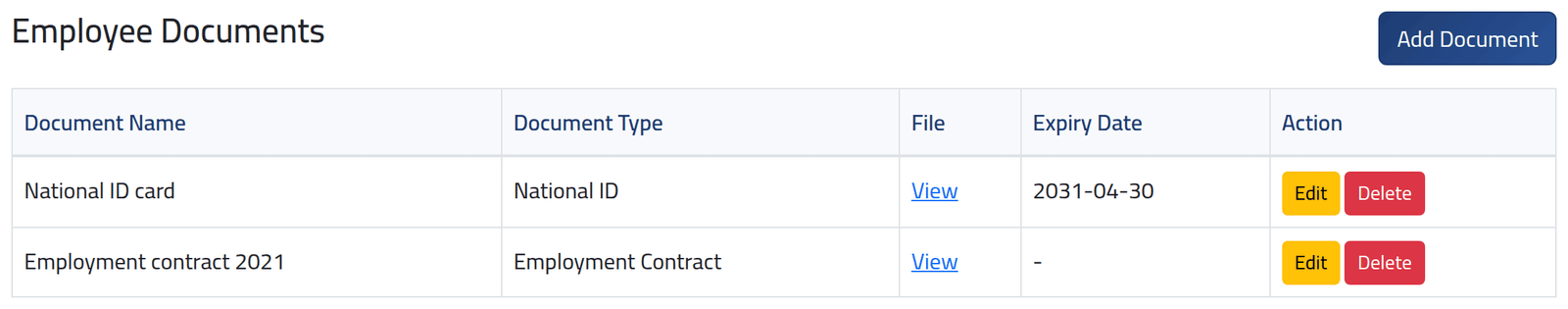 Open the Documents tab — Documents