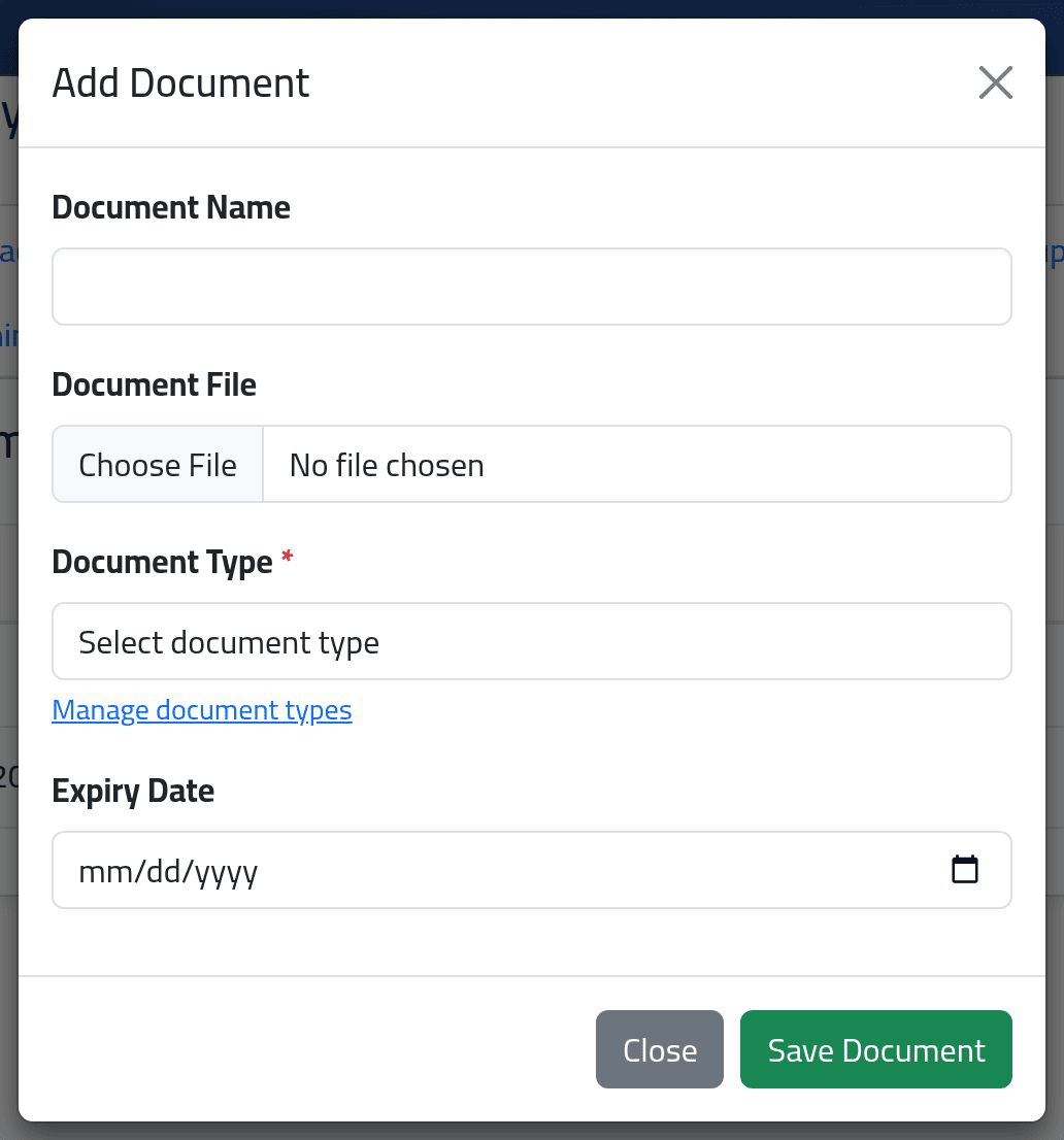 Add a document — Documents