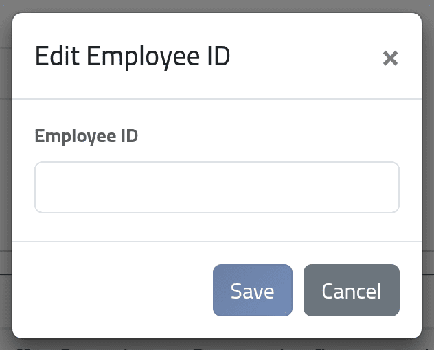 Changing the employee ID — only if you must — Changing an employee's details