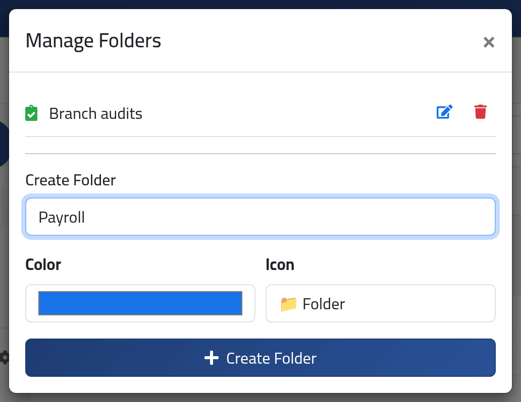 Your folders — Organising conversations