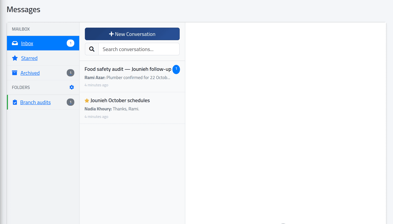 Open your messages — Sending a message