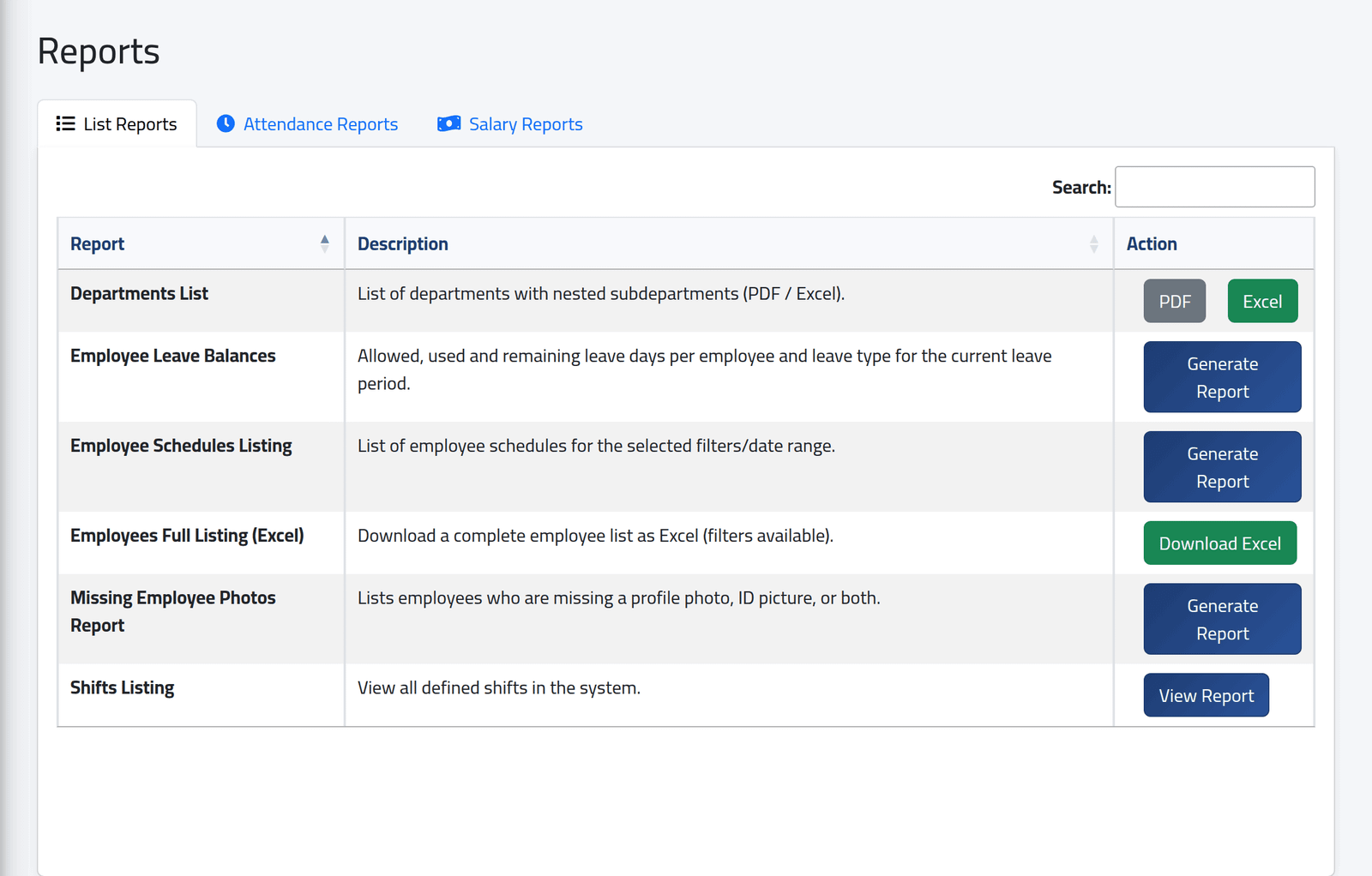 Open the reports — Finding a report