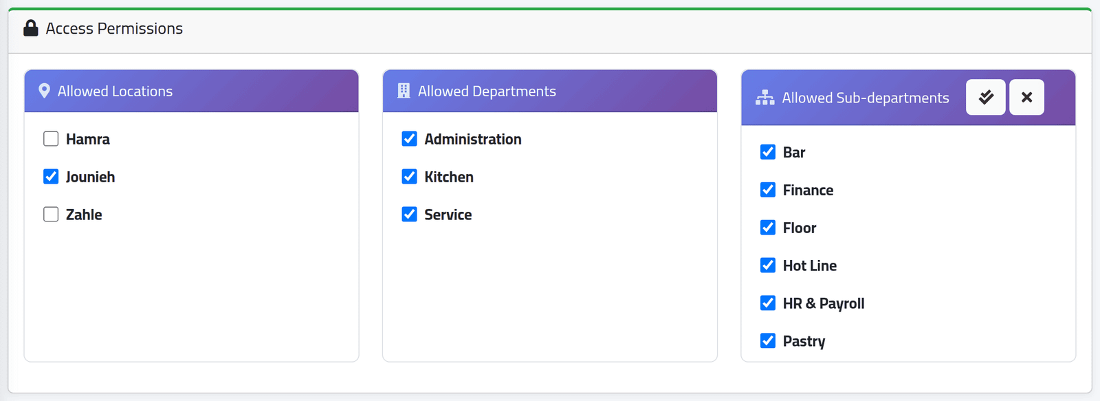Open the person's account — Deciding what someone can see