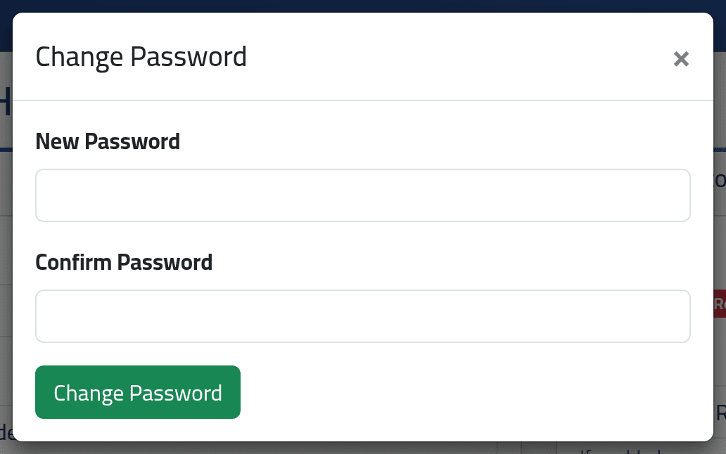 Change someone's password — Adding a user
